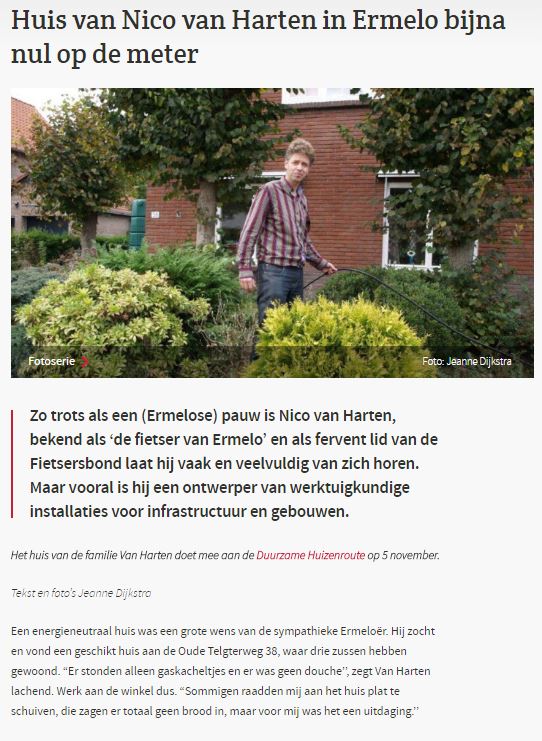Huis van Nico van Harten bijna Nul op de Meter